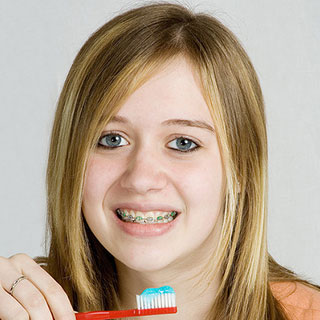 brushing and flossing